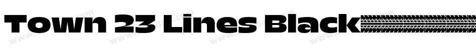 Town 23 Lines Black字体转换